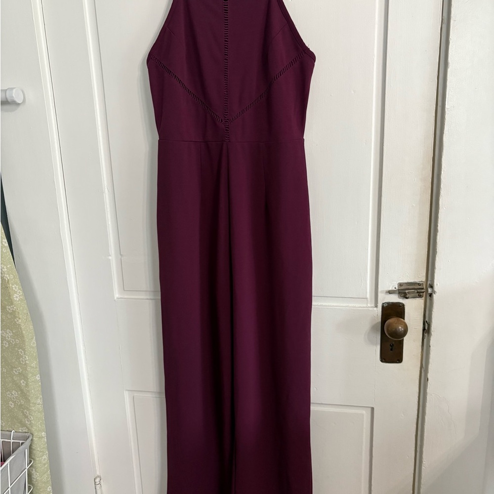 Altar’d State Juniors burgundy/purple jumpsuit